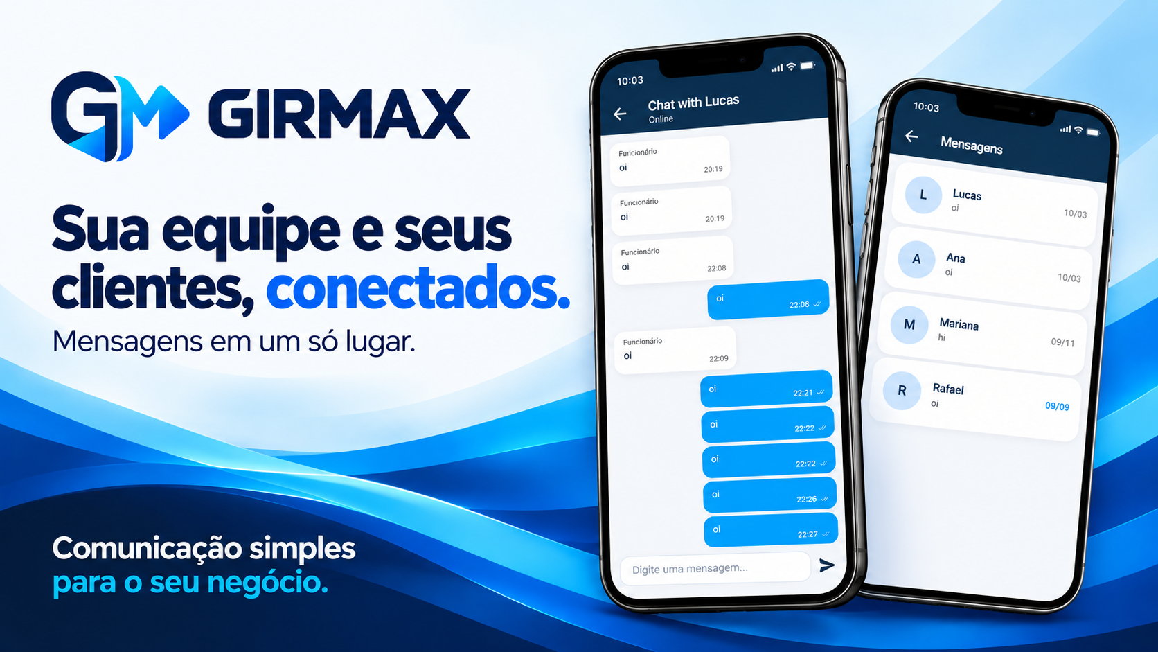 Chat e mensagens