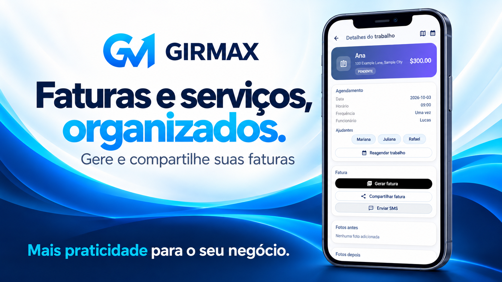 Faturas e serviços